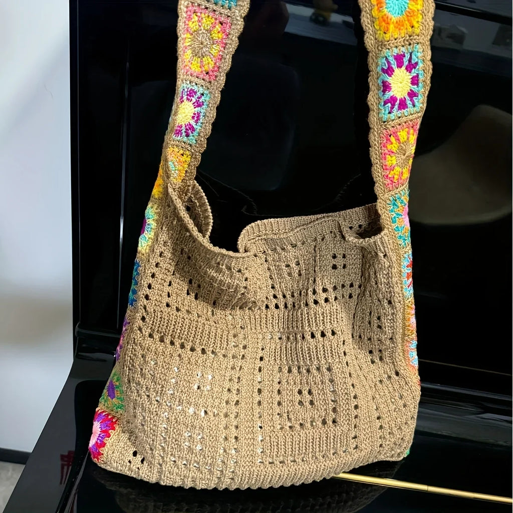 Women Handbag Fashionable Knitted Bags