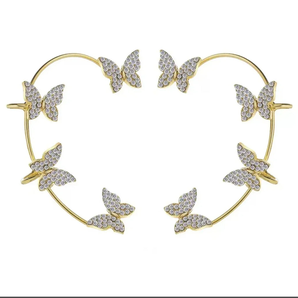 Retro shiny women's earrings