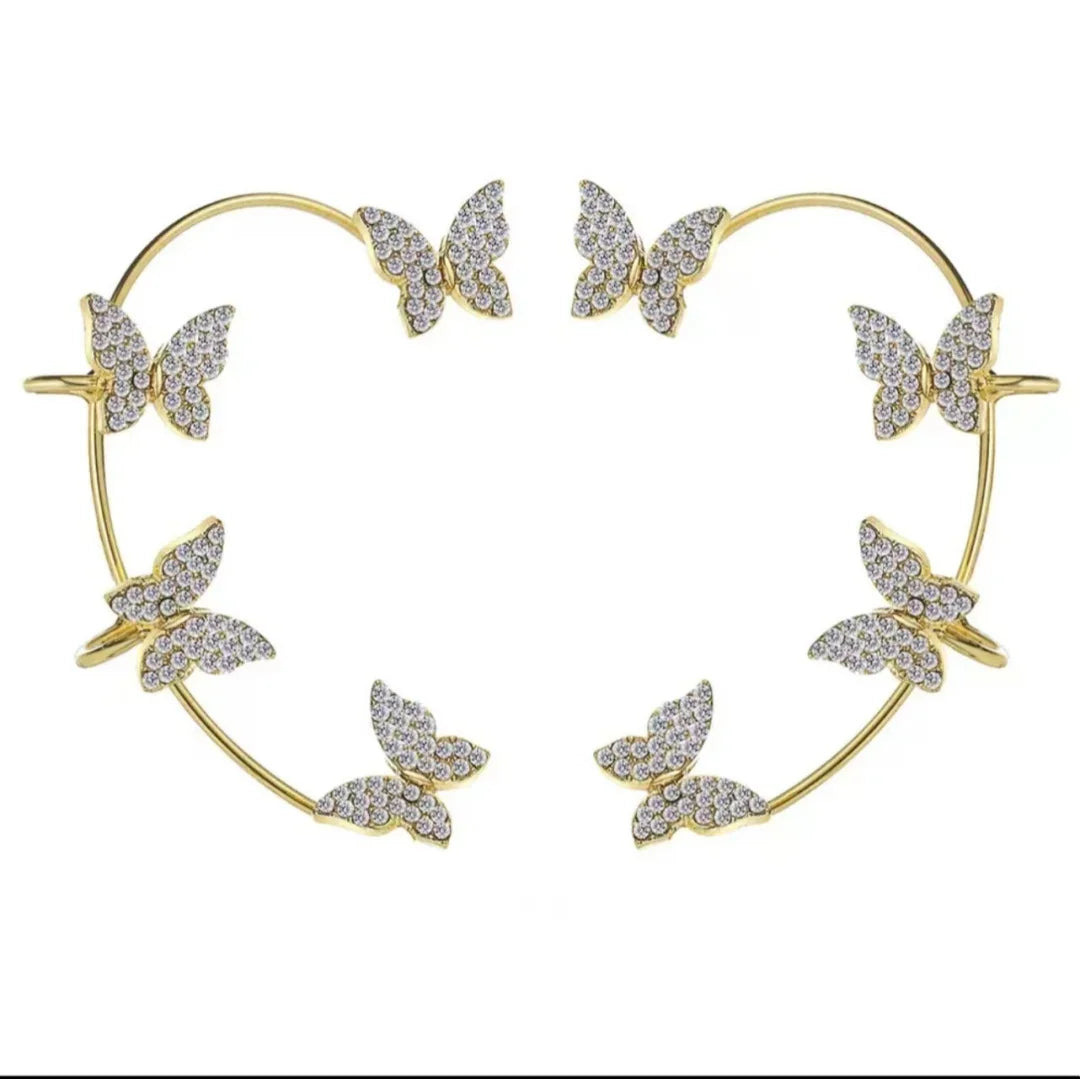 Retro shiny women's earrings