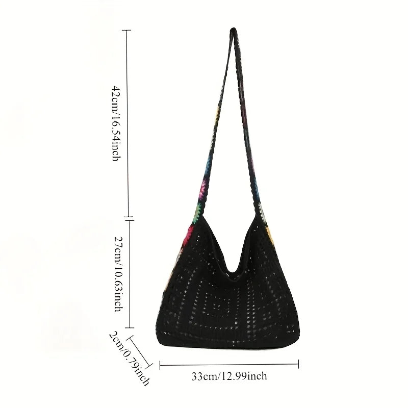 Women Handbag Fashionable Knitted Bags