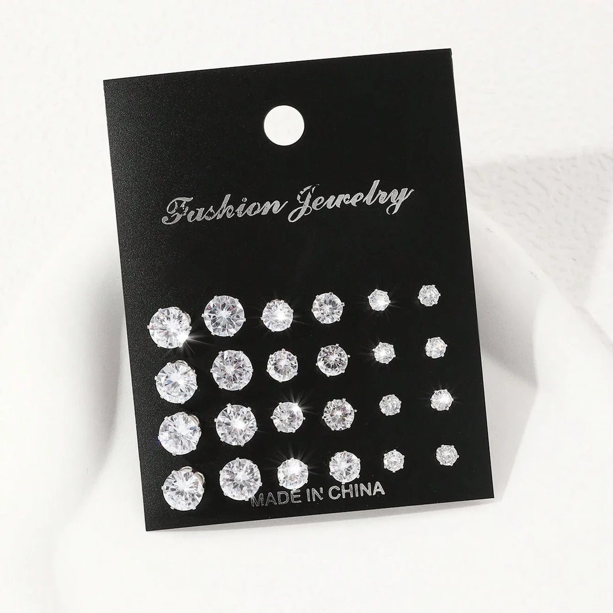 12 Pairs Of Luxurious, Simple, Shiny,