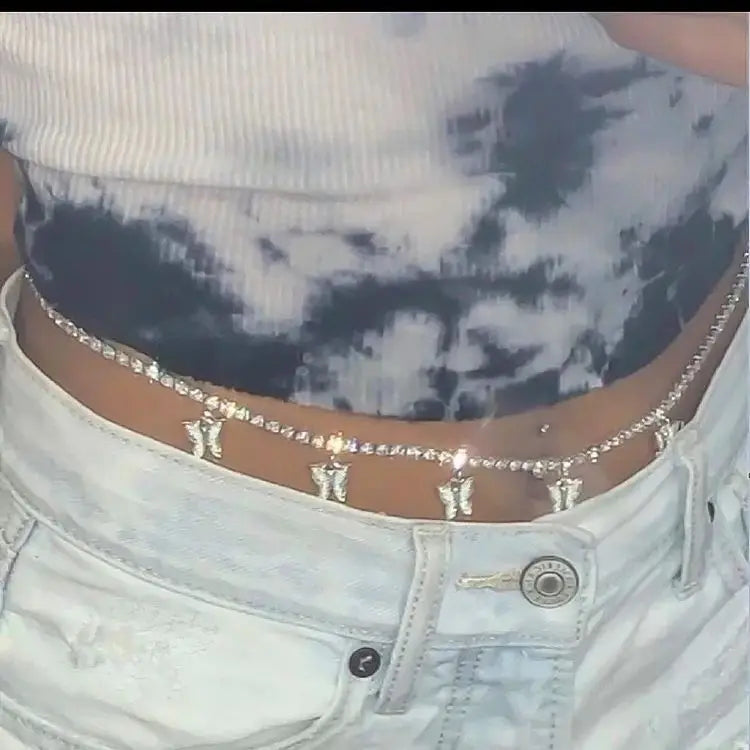Fashion Simple Butterfly Bead Chain