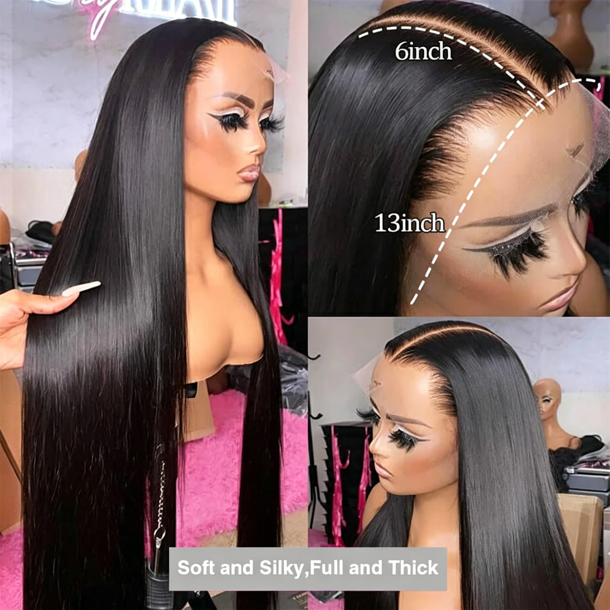 32Inch Straight Human Hair Wigs