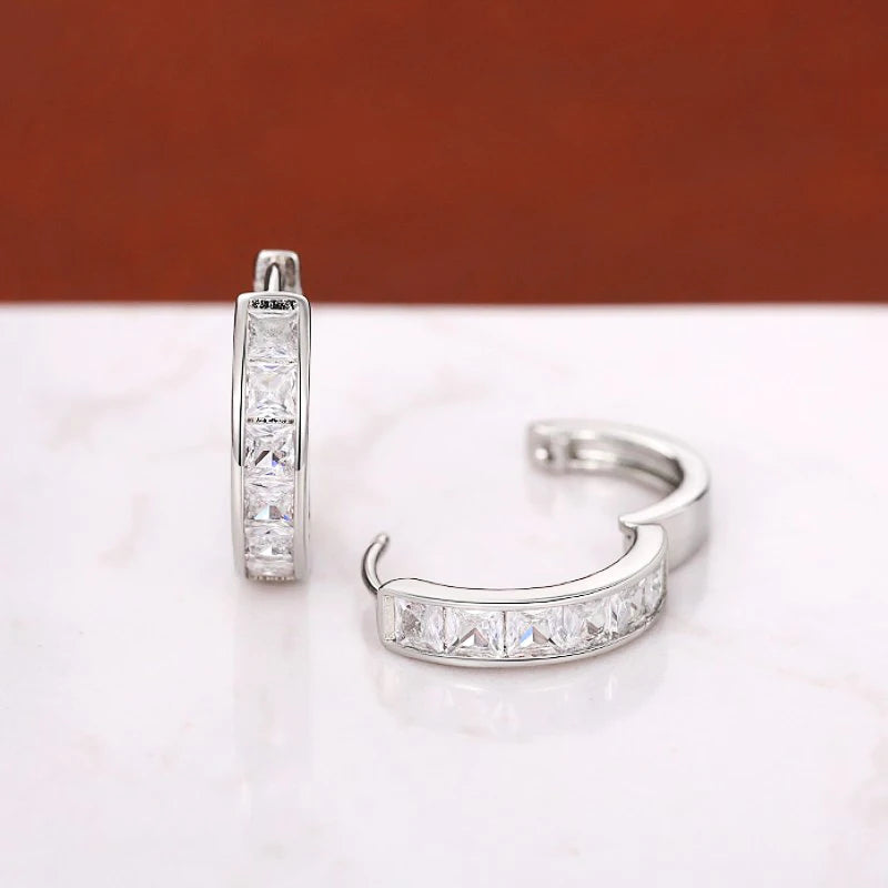 Huitan Hoop Earrings with Princess