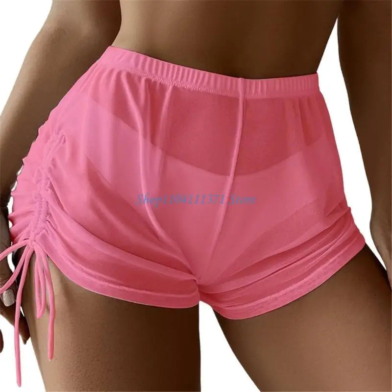 Womens Swim Shorts Solid Color