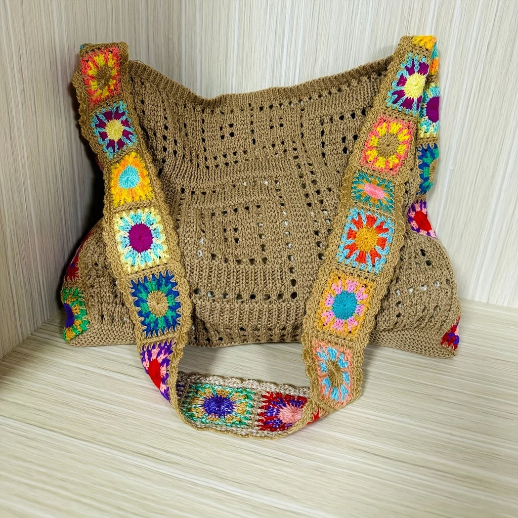 Women Handbag Fashionable Knitted Bags