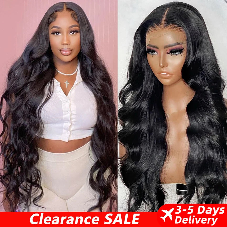 13X6 HD Transparent Lace Front Human Hair Wigs