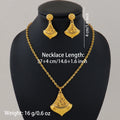 Ethiopian Jewelry Set for Women Gold Plated Necklace and Earrings Set for Women High Quality Sets for Women Weddings Mother Set