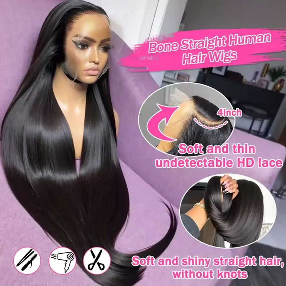 32Inch Straight Human Hair Wigs