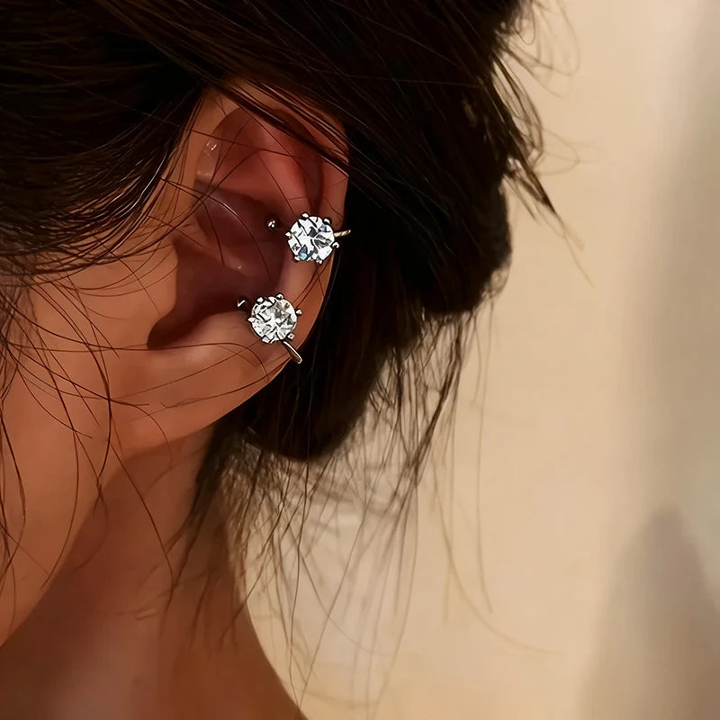 2Pc New Shiny Zircon Clip