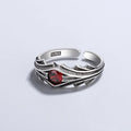 925 Sterling Silver Red