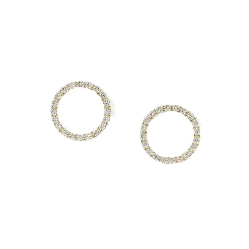 Delicate Small Circle Stud Earrings