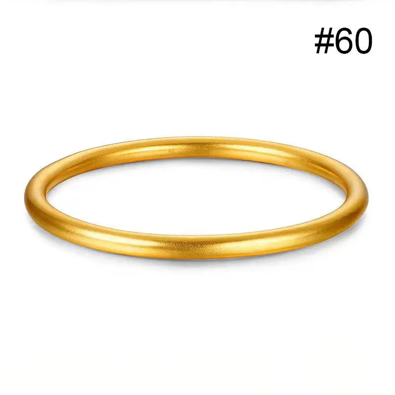 Women Bracelet in Elegant Gold Round Minimalist Design Perfect for Classic Fashion