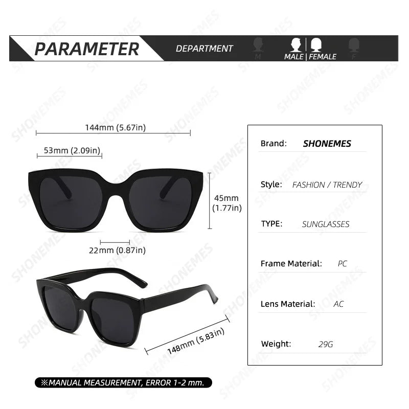 SHONEMES Square Sunglasses
