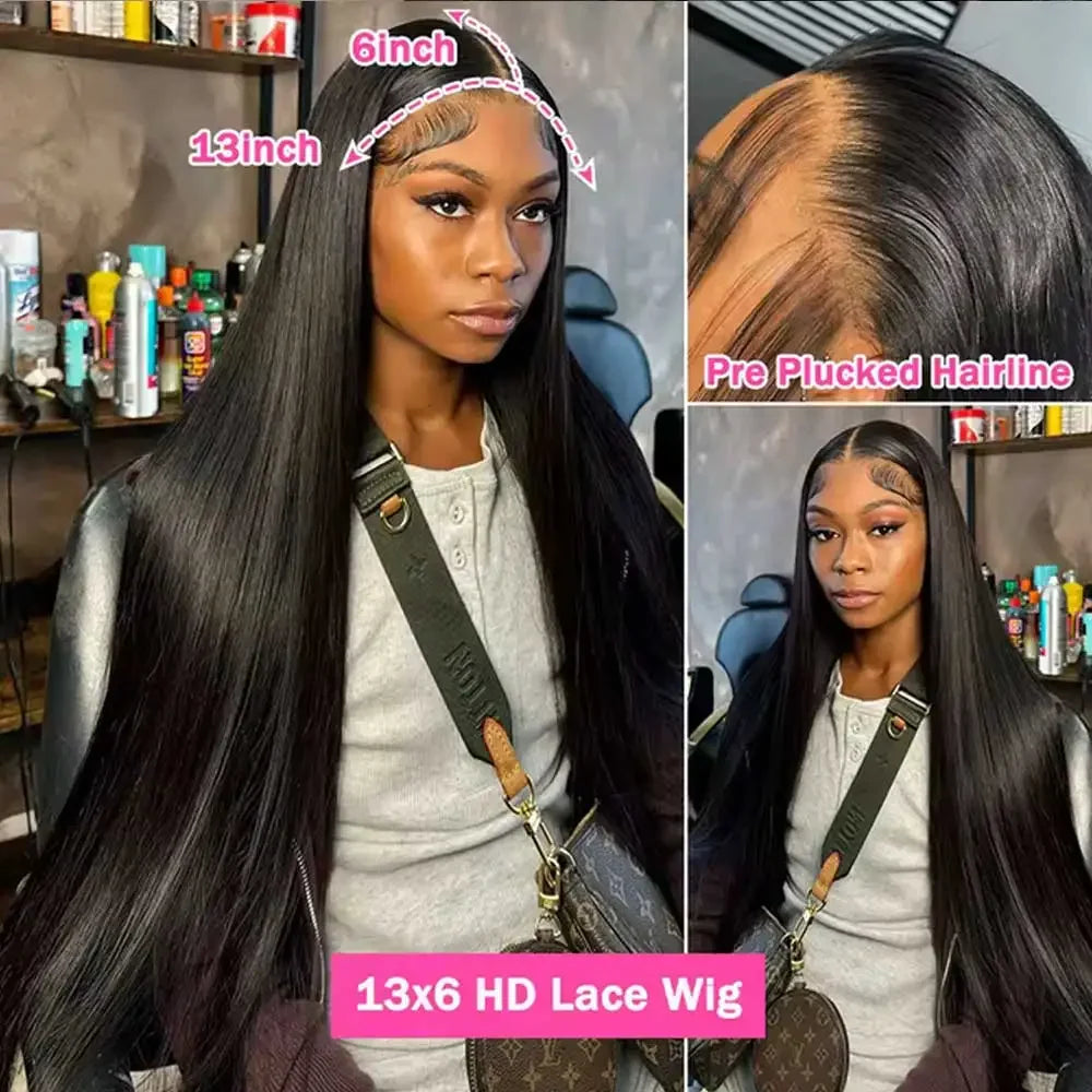 32Inch Straight Human Hair Wigs