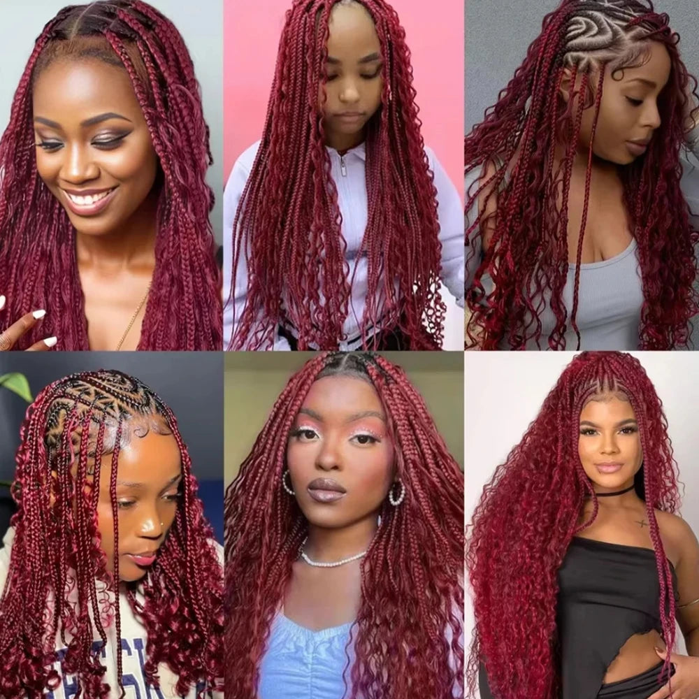 Burgundy Color 100% Human Hair