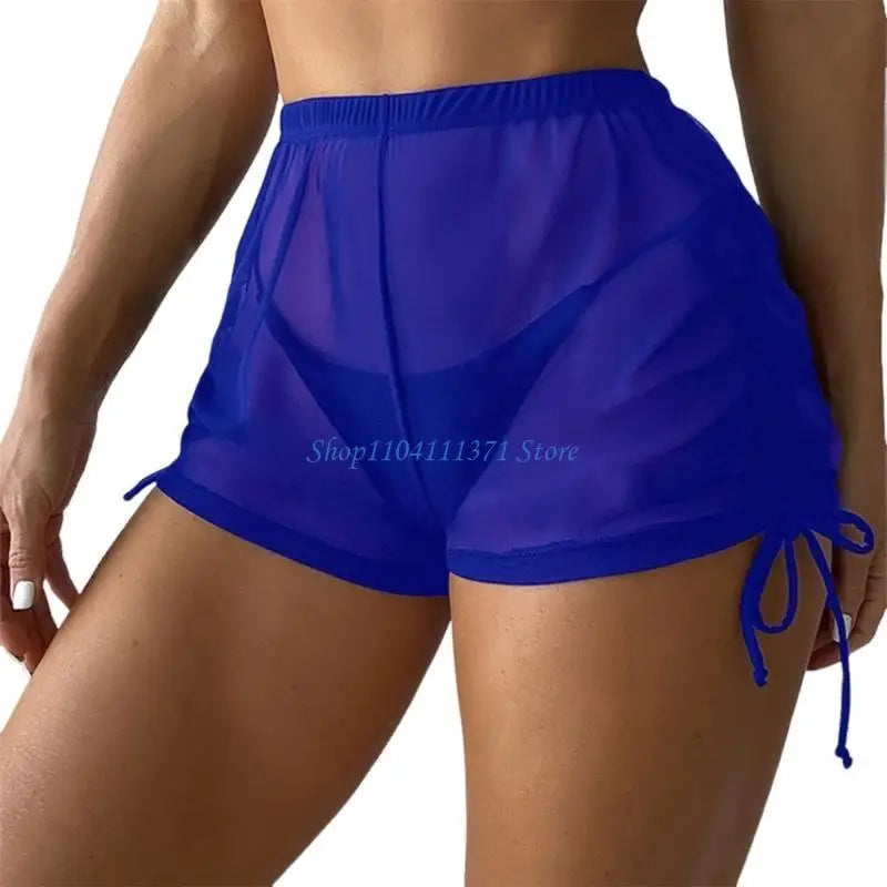 Womens Swim Shorts Solid Color