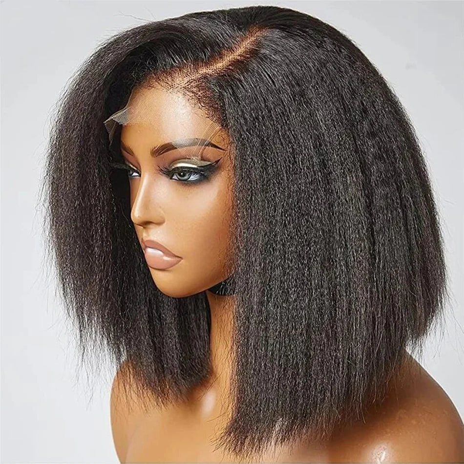 16A Kinky Straight Lace Front Human Hair