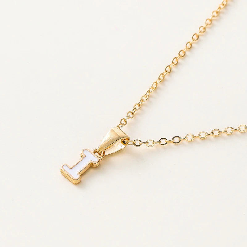 Name Initial Necklace For Women
