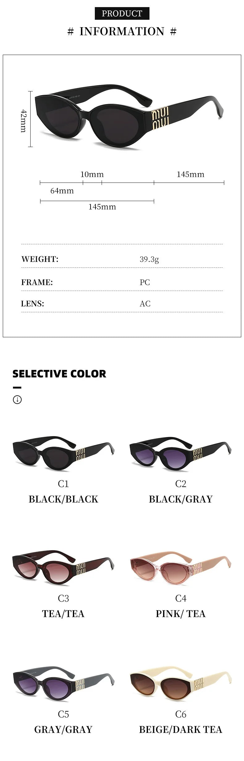 Luxury Glamour Sunglasses For Women