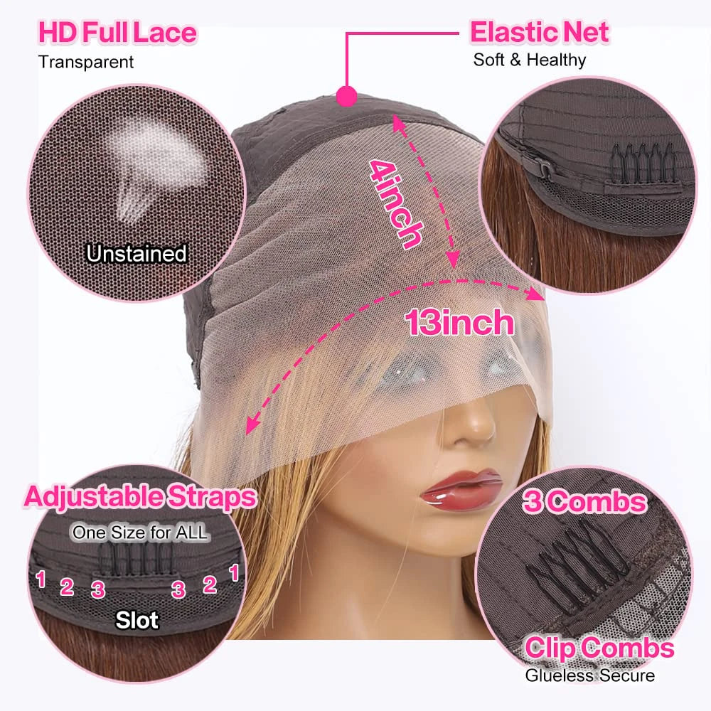 Burgundy 99j Bob Wigs