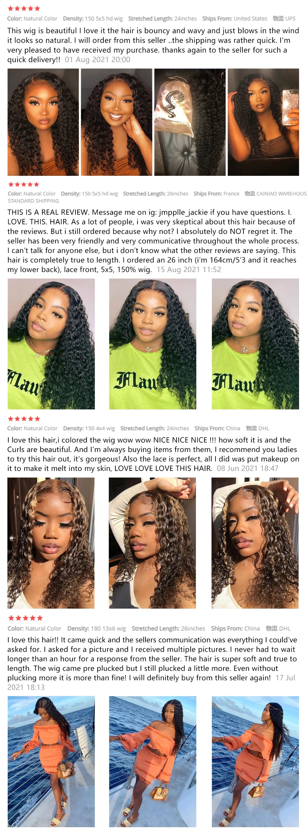 Human Hair Wigs 13x4 Deep Wave