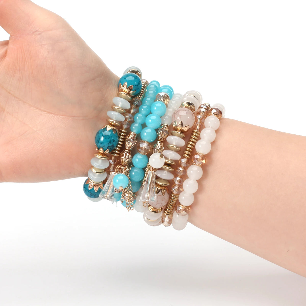 Bohemian Stackable Bead Bracelets