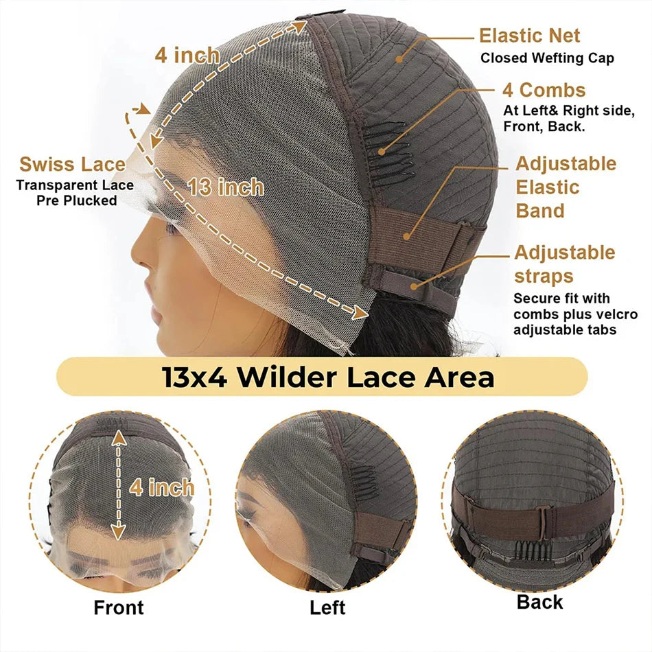 Side Part Pixie Cut Human Hair Wigs