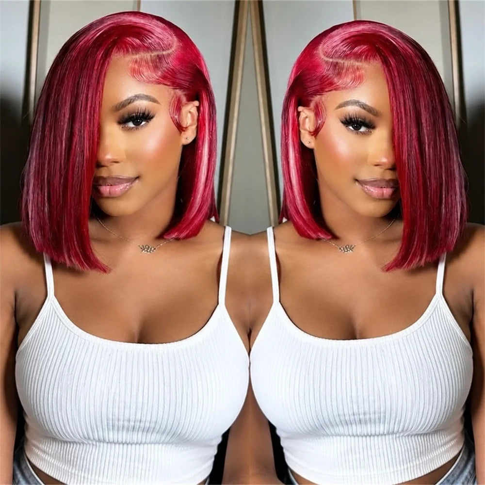 Burgundy 99j Bob Wigs