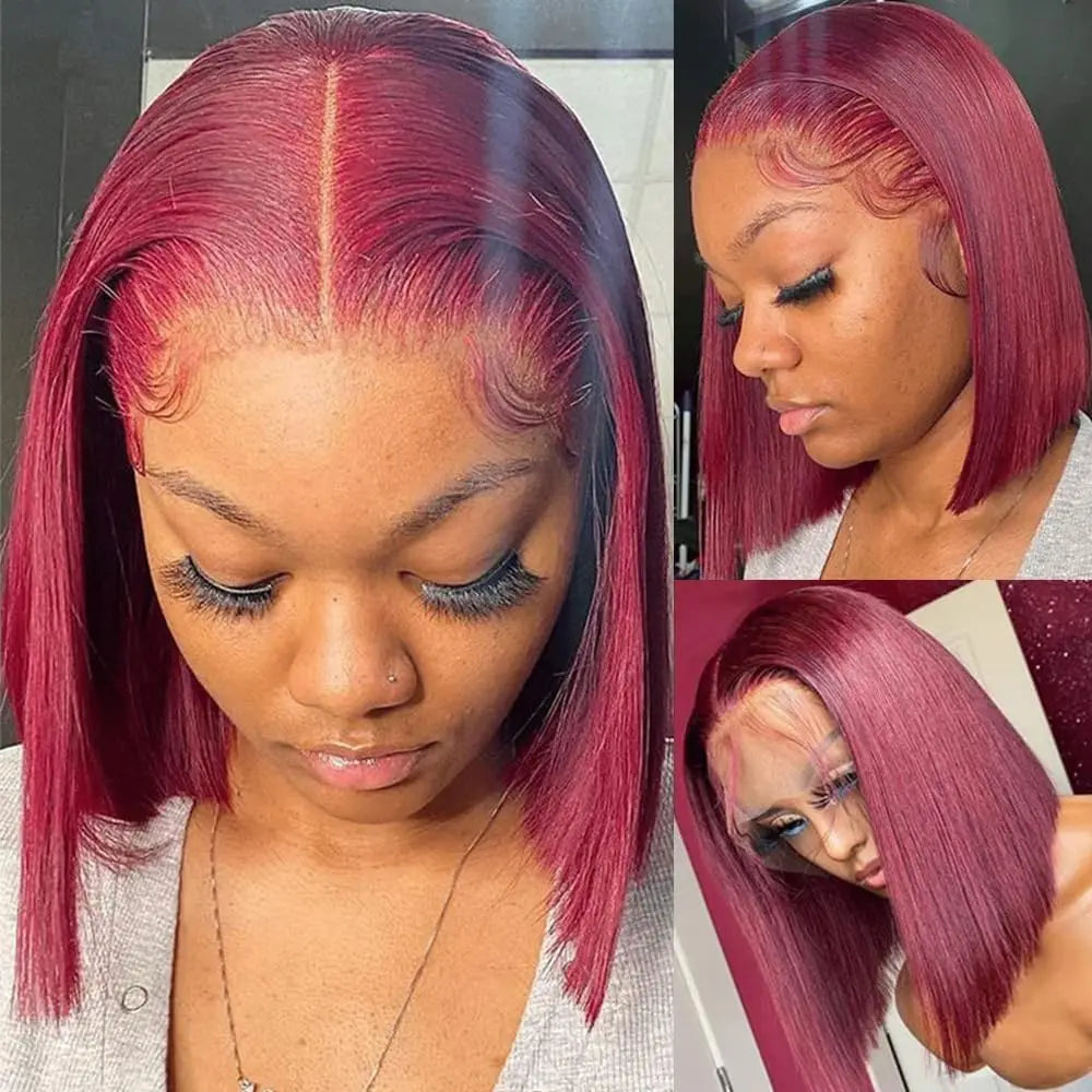 Burgundy 99j Bob Wigs