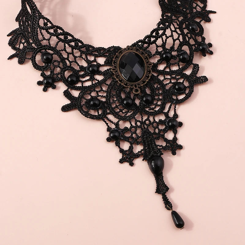 Elegant Black Lace Necklace