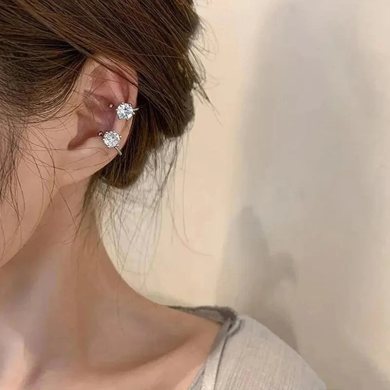 2Pc New Shiny Zircon Clip