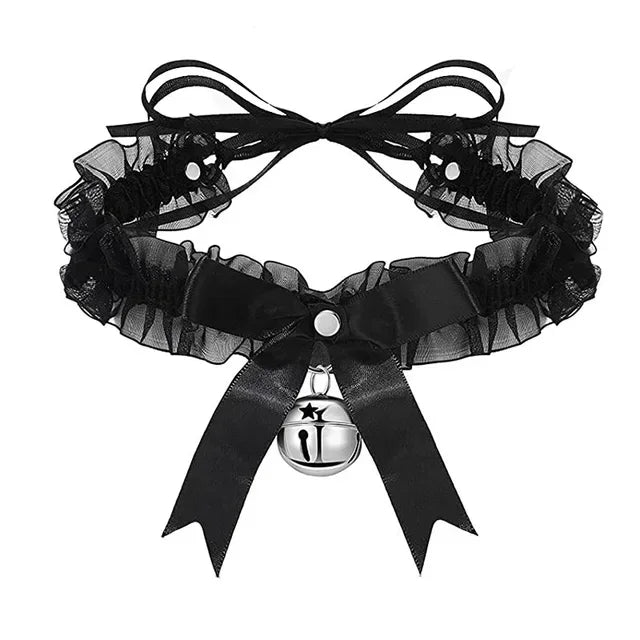 Lace Aesthetic Necklace Bow