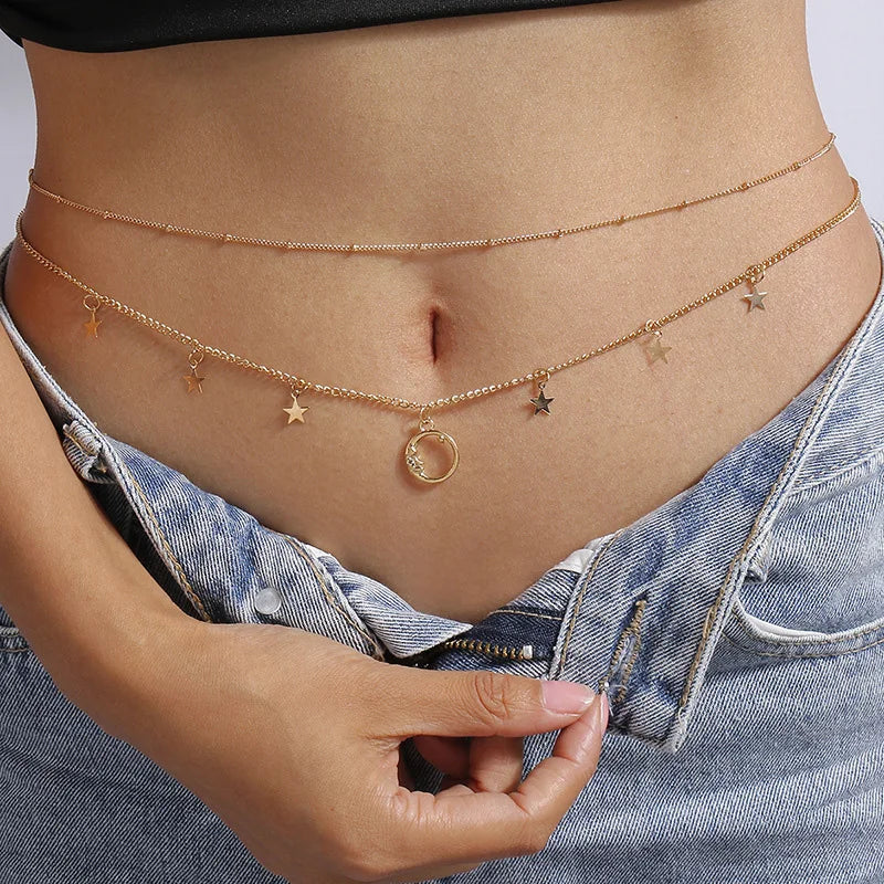 Fashion Simple Double Layer Bead Chain