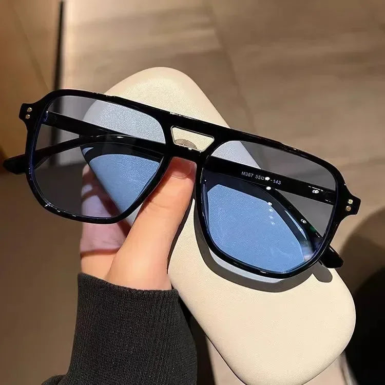 Vintage Men Women Big Sunglasses