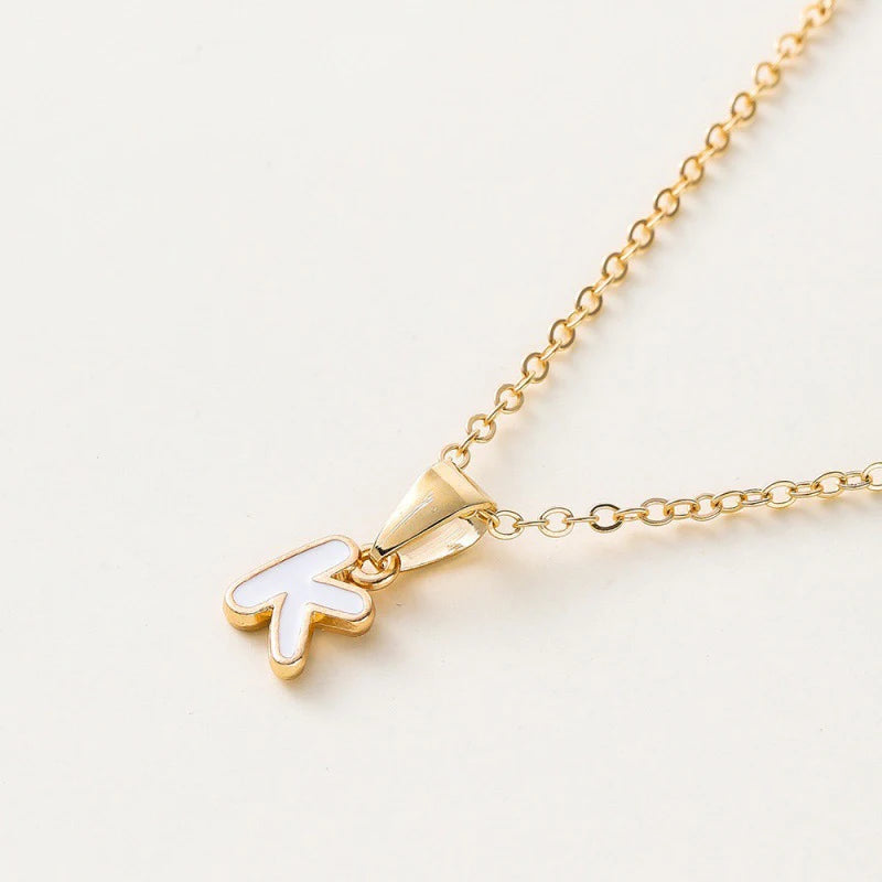 Name Initial Necklace For Women