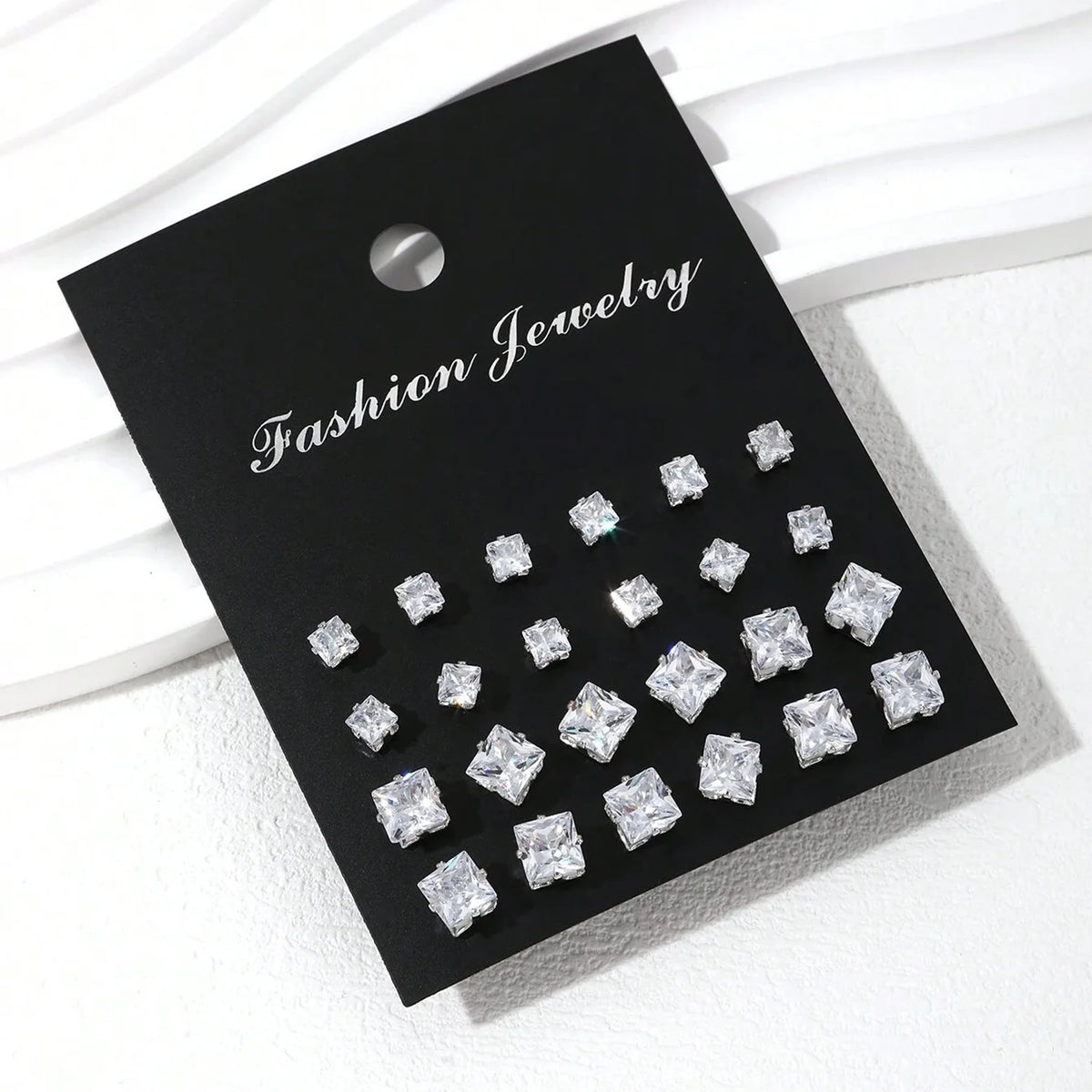12 Pairs Of Luxurious, Simple, Shiny,