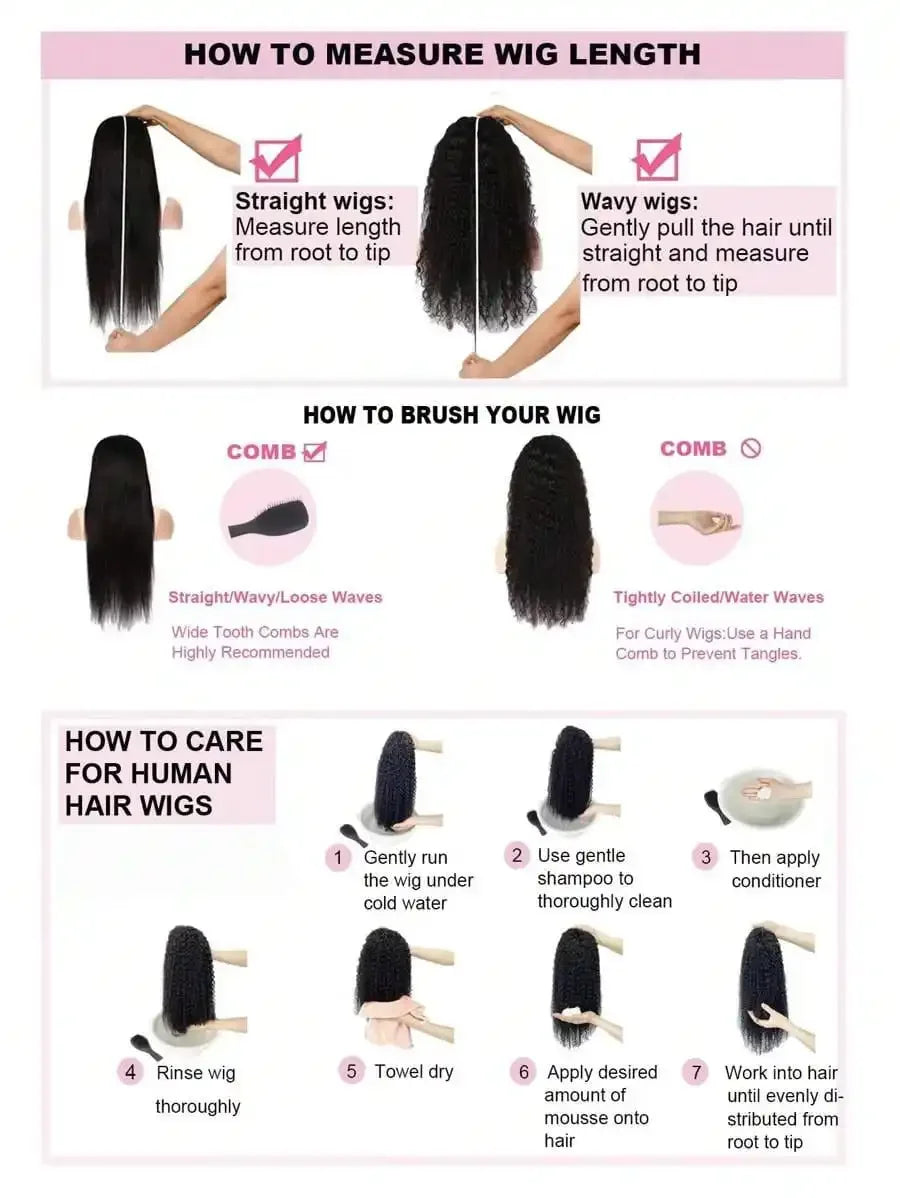 32Inch Straight Human Hair Wigs
