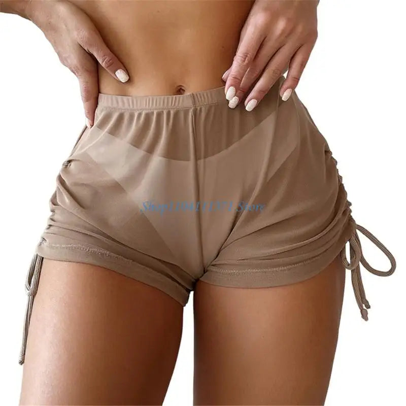 Womens Swim Shorts Solid Color
