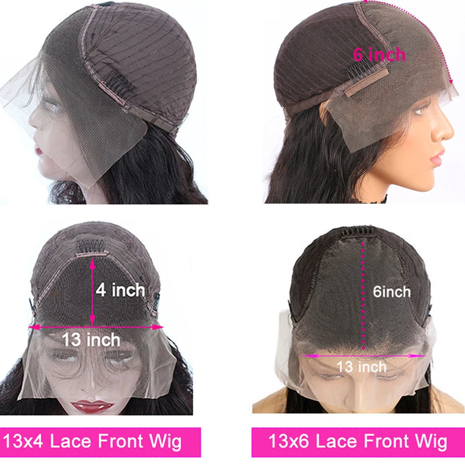 HD Transparent 13x6 Lace Front Human Hair