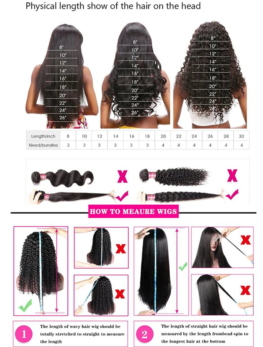 Brazilian V Part Wig Human Hair