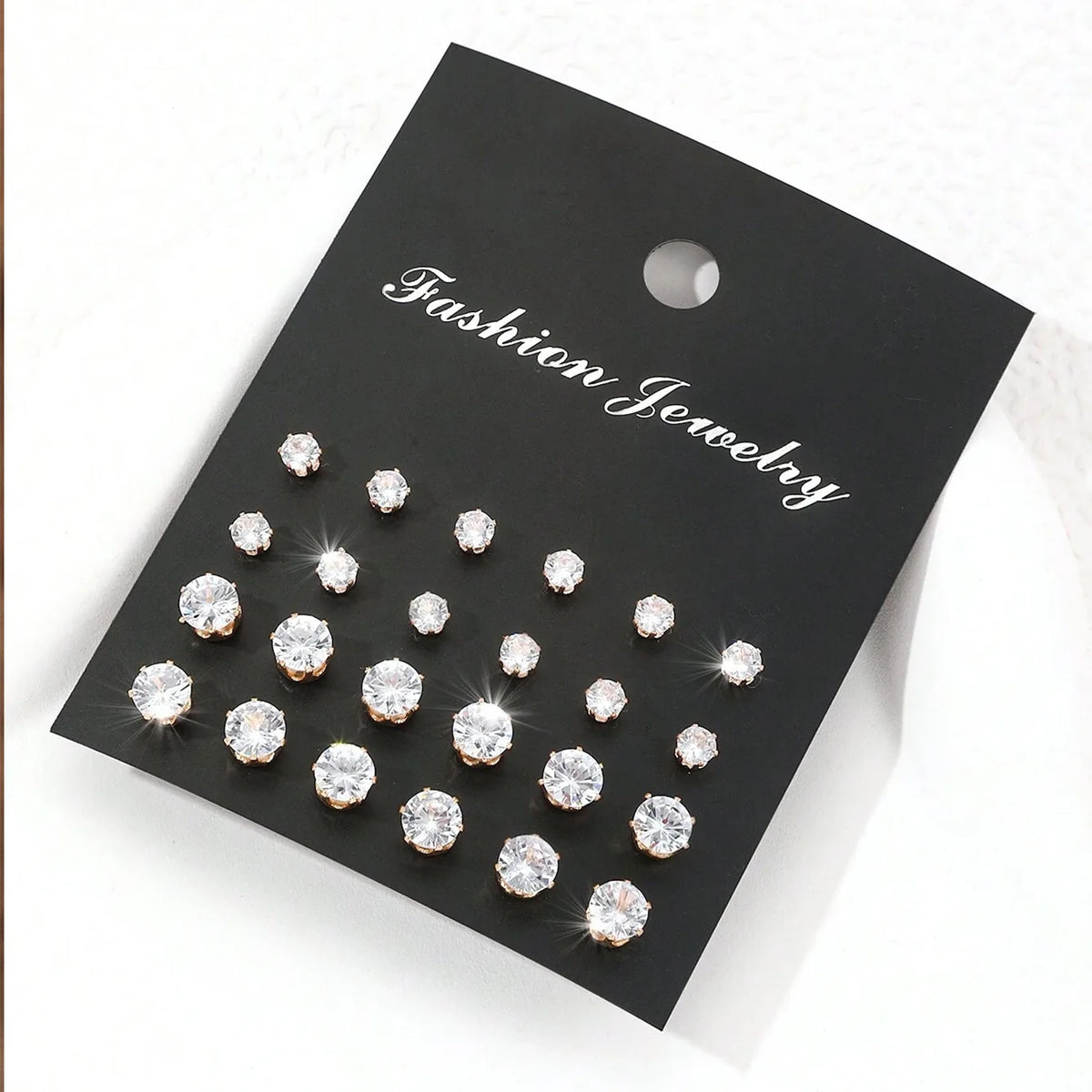 12 Pairs Of Luxurious, Simple, Shiny,