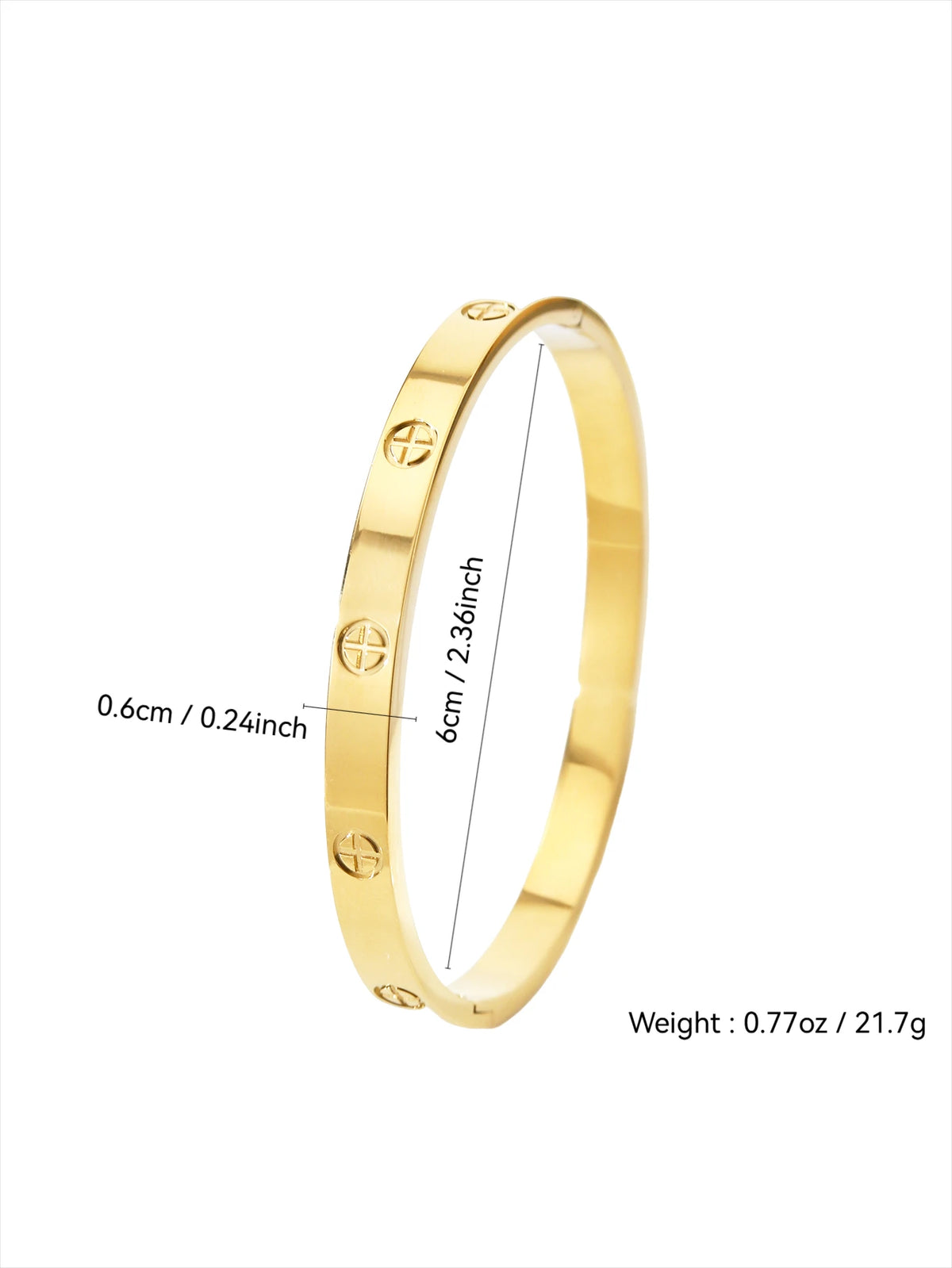 A 1-piece 18K gold-plated