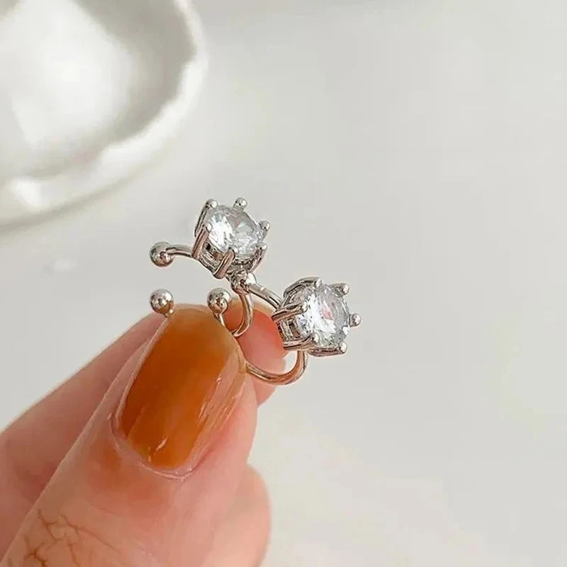 2Pc New Shiny Zircon Clip