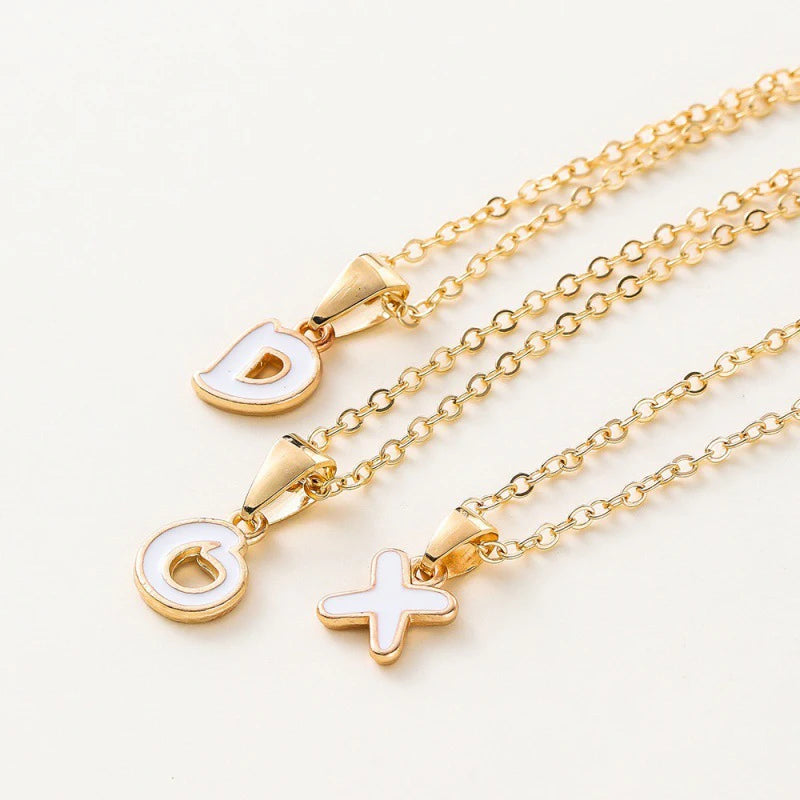 Name Initial Necklace For Women