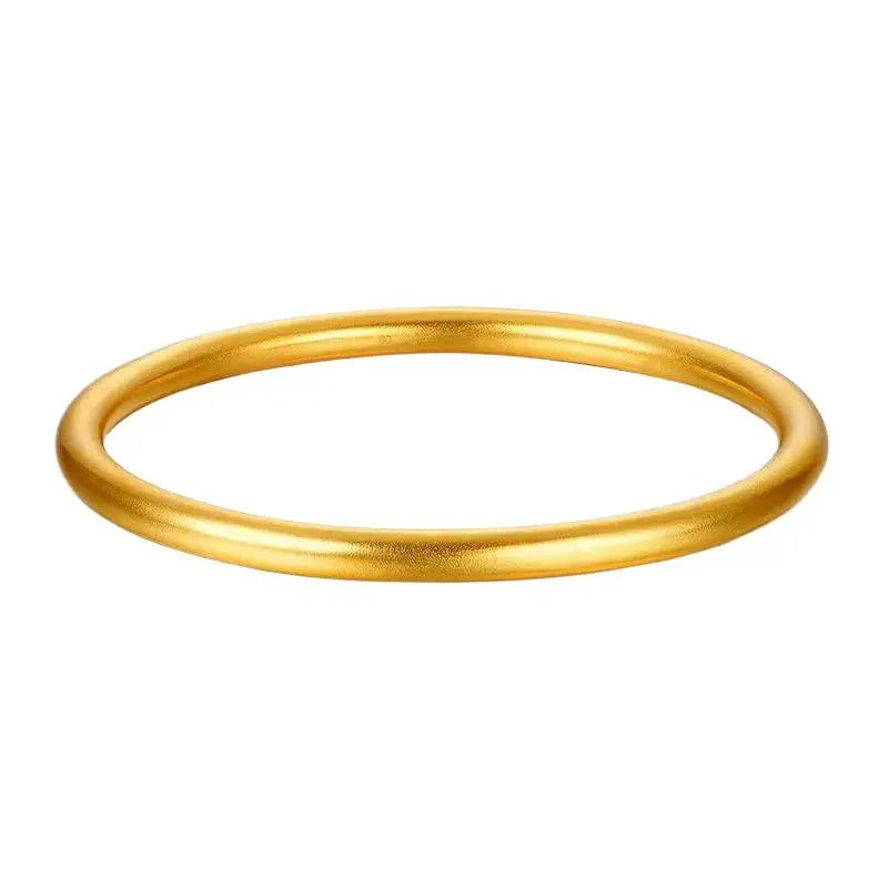 Women Bracelet in Elegant Gold Round Minimalist Design Perfect for Classic Fashion