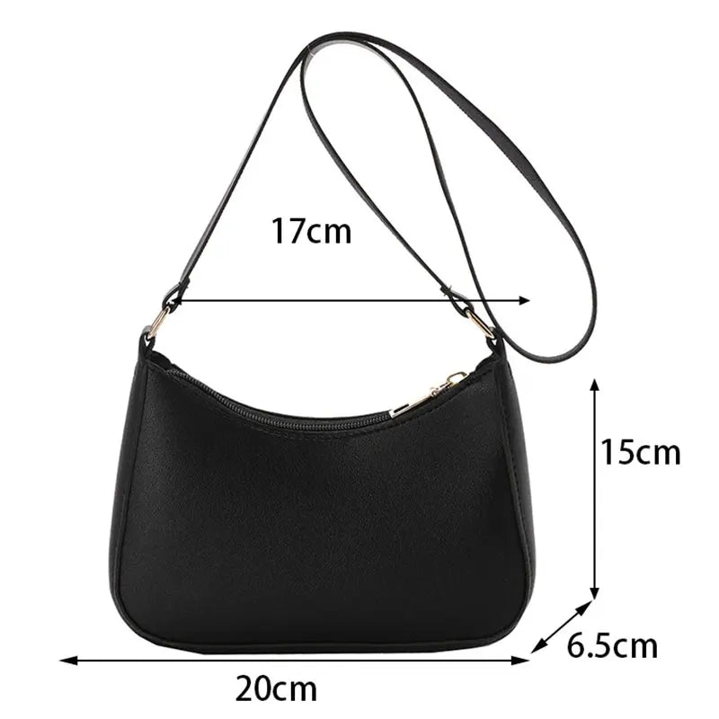 Fashionable and Trendy Solid-Color Handbag