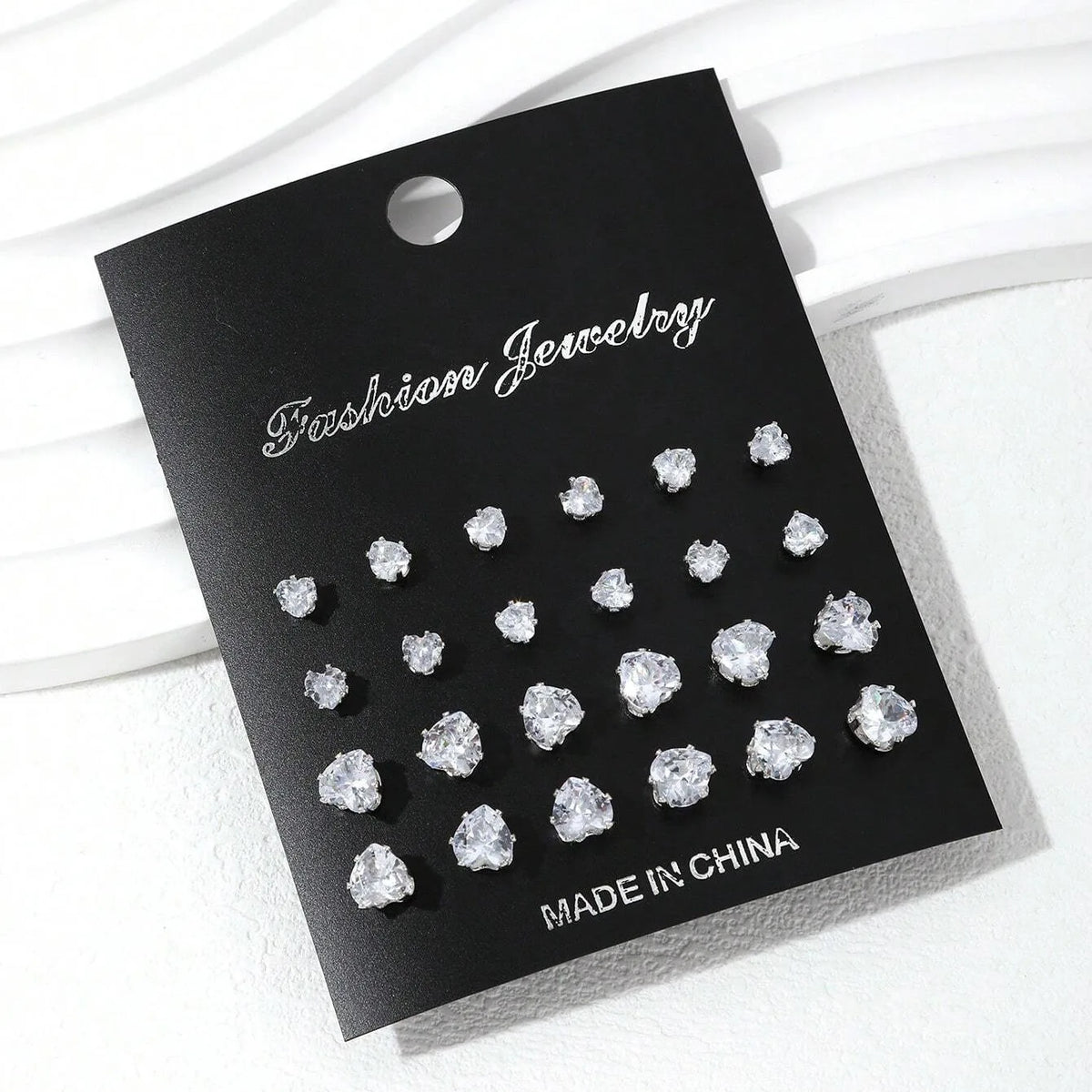 12 Pairs Of Luxurious, Simple, Shiny,