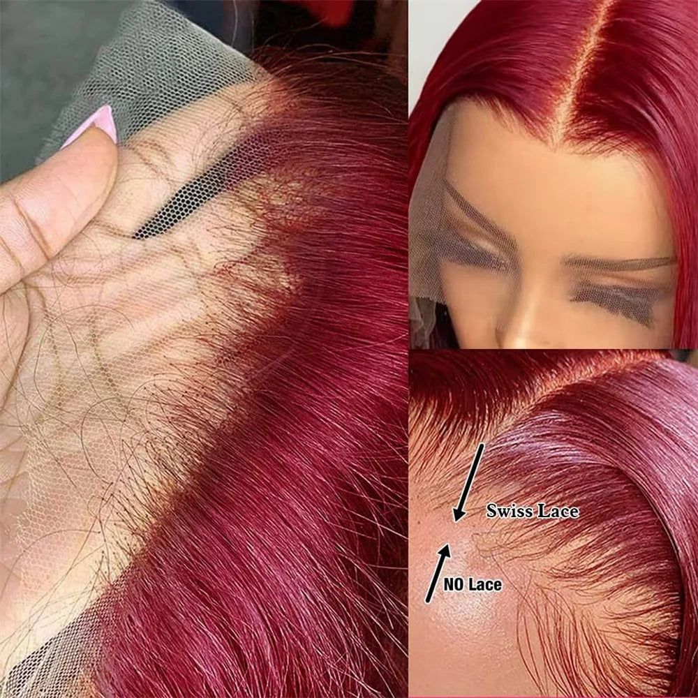 Burgundy 99j Bob Wigs