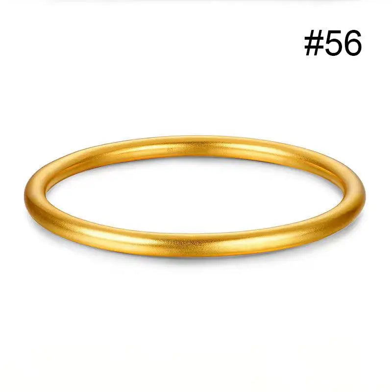 Women Bracelet in Elegant Gold Round Minimalist Design Perfect for Classic Fashion